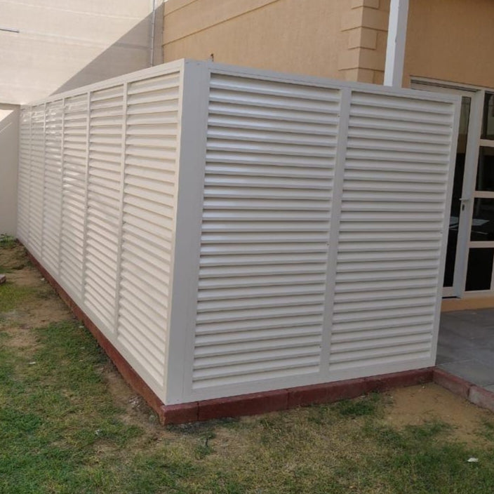 Aluminium protective cabin for water tank